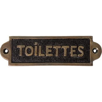 Antic Line Метален знак 15x4, 5 cm Toilettes - Antic Line (SEB15274)