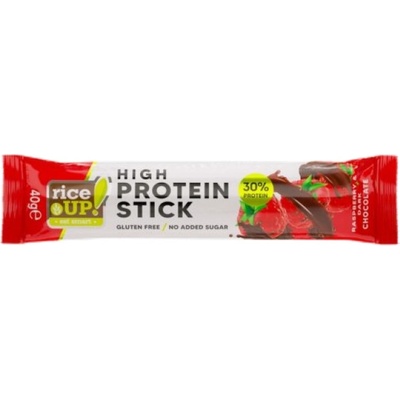 RiceUP! Hi Protein Stick | No Added Sugar [40 грама] Тъмен шоколад с малина