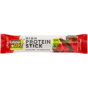RiceUP! Hi Protein Stick | No Added Sugar [40 грама] Тъмен шоколад с малина