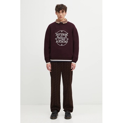 Drôle de Monsieur Вълнен пуловер Drôle de Monsieur La Maille Slogan (I.PO184.WO007)