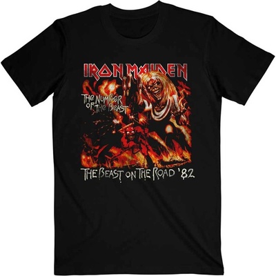 Iron Maiden tričko Number of the Beast The Beast On The Road Vintage čierne