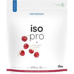 Nutriversum Iso Pro Pure Whey | Isolate with N-Zyme System [1000 грама] Вишна с Йогурт
