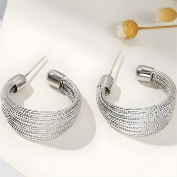 HARAHU Обеци au-38453 - Сребърна kp38453 (au-38453)