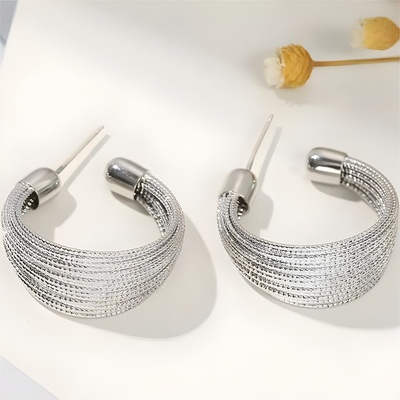 HARAHU Обеци au-38453 - Сребърна kp38453 (au-38453)