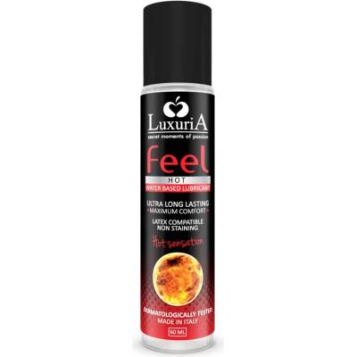 Лубрикант на водна основа, гореща сензация - Luxuria Feel Hot 60ml (D-224120)