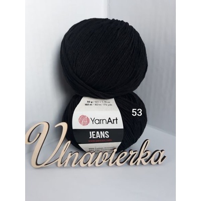 YarnArt Jeans 53 Čierna