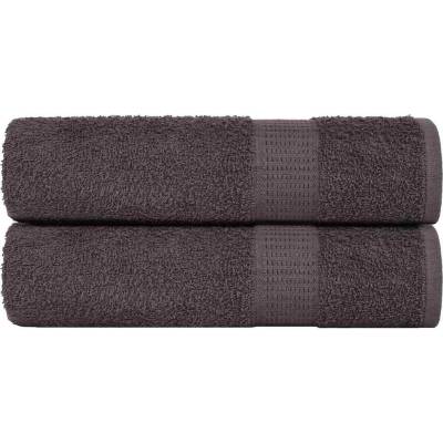vidaXL Кърпи за душ FROGN 2 бр. Антрацит 70x140 см 360 г/м2 (136685)