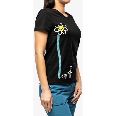 Edelrid Bavlnené tričko dámske Wo Rope T Shirt II flower
