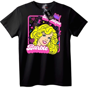 NOONEBRAND Тениска Barbie ретро поп - XL, Black