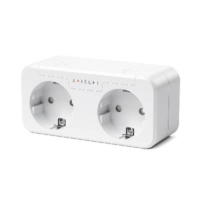 Dual Smart Outlet - Wi-Fi безжичен контакт с две гнезда, съвместим с Apple HomeKit