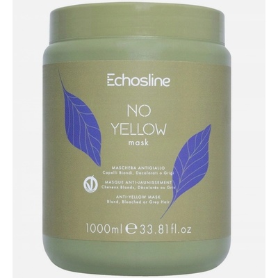 Echosline No Yellow Mask maska na vlasy neutralizujúci žlté tóny 1000 ml