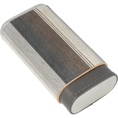 Angelo pouzdro na 3 doutníky Veneer Wood Leather Stripes 14 cm