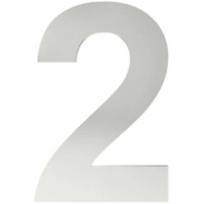 číslo "2" 155mm nerez Nerez