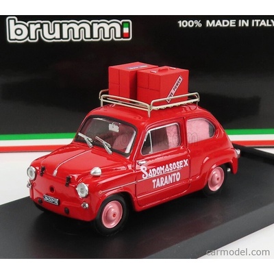 Brumm Fiat 600d Sadomasosex Taranto 1960 La Mazurka Del Barone Della Santa E Del Fico Fiorone 1975 Red 1:43