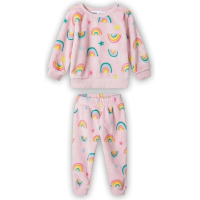 Minoti Pyžamo dívčí fleezové Minoti Duha