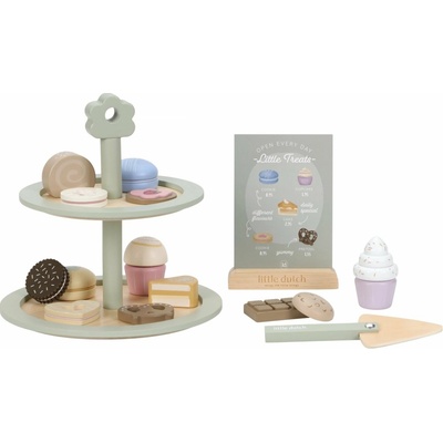 Little Dutch Stojan na cukroví s doplňky dřevěný
