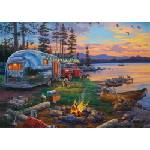 Schmidt Spiele - Puzzle Bush: Camping Idyll am See - 1 000 piese