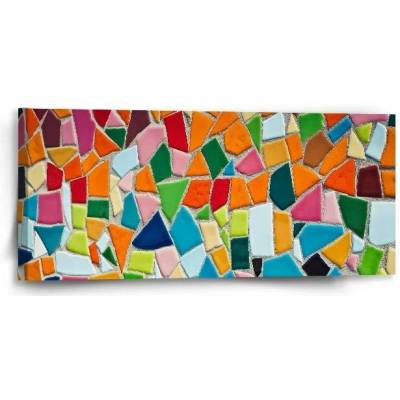 Sablio Obraz Barevná mozaika - 110x50 cm