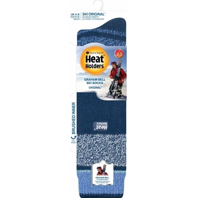 Heat Holders dámske termo PODKOLIENKY SKI prúžkované Čierna