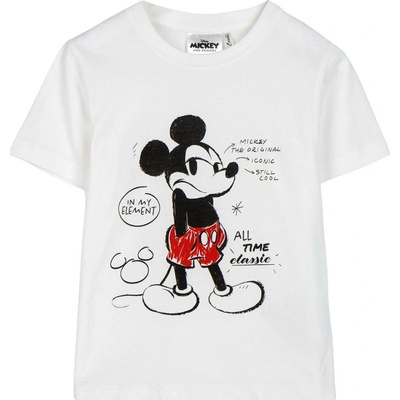 Cerdá tričko dětské Mickey Mouse bílá