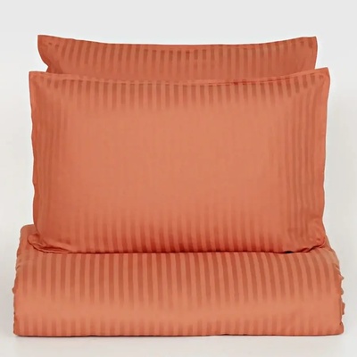 Dilios Спално бельо памучен сатен без долен чаршаф СЕВИЛЯ ЛУКС оравжево 3 части