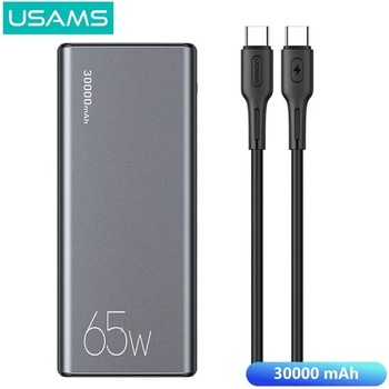 USAMS Преносима батерия USAMS CD165 65W 30000mAh с дисплей и 100W кабел (6958444901435)