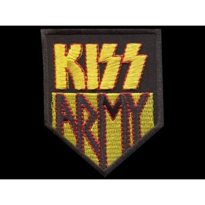 Nášivka KISS army vyšívaná zažehlovací