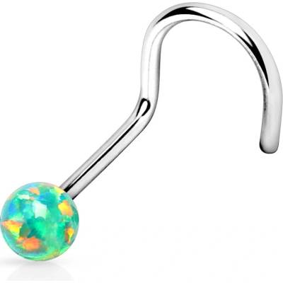 Steel Edge piercing do nosu SENOSE17 Zelená