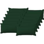 vidaXL Калъфка за възглавница 12 pcs HOUTEN Тъмнозелено 40 x 80 cm (918039)