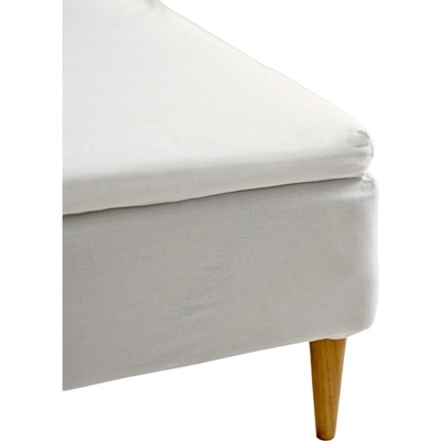 Södahl Чаршаф с ластик Calm 180 x 200 x 8 см бежов (32822)