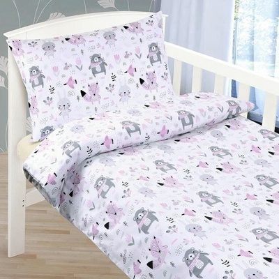 Bellatex obliečky Zvieratká 90x135 cm 45x60 cm