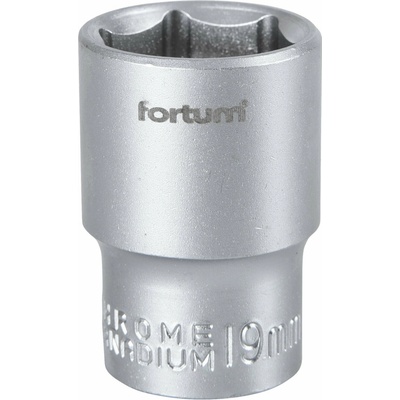 Kľúč nástrčný, 19mm, 1/2”, FORTUM