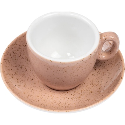 SABBIA ružová šálka s podšálkou na ESPRESSO 70 ml