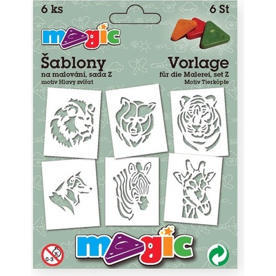 Primo Magic Papírové šablony sada Z Hlavy zvířat
