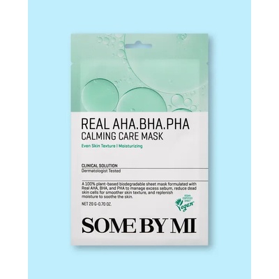 Some By Mi Maska na tvár s kyselinami Real Aha-Bha-Pha Calming Care Mask - 20 g