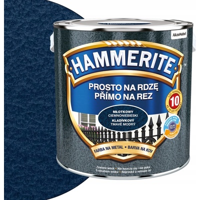 Akzo Nobel Hammerite přímo na rez 2,5L , kladívkový tmavě modrá