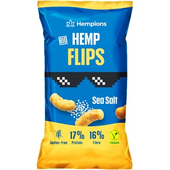 Hempions Био конопени снакс флипс с морска сол - 70 g