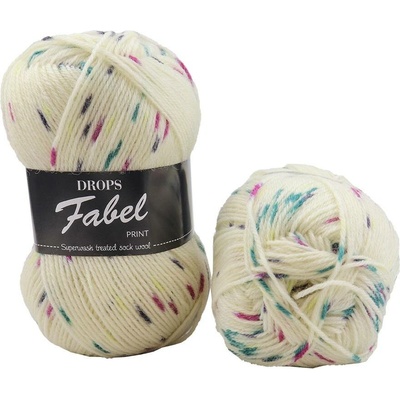 Drops Fabel print 925 borůvky a smetana