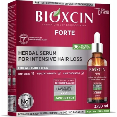 Bioxcin Forte sérum na pokožku hlavy proti silnému vypadávaniu vlasov 3×50 ml