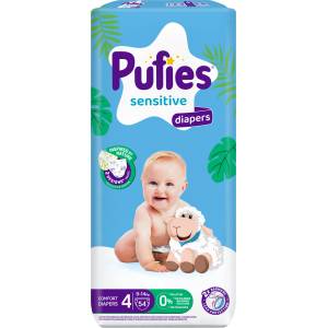 pufies Бебешки пелени Pufies Sensitive размер 4 - 54 броя