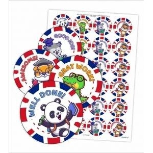 LearnHow Motivational stickers - English pet 48pcs