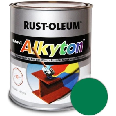 ALKYTON smaragdová zelená 6001, lesklá vrchná a základná 750ml