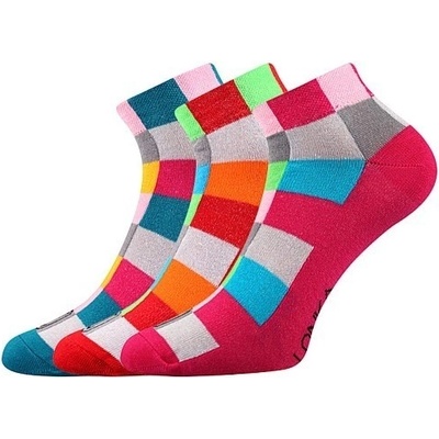 Lonka BECUBE barevné kotníčkové ponožky Žena
