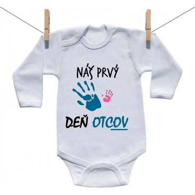 Boodyy Body s dlhým rukávom Náš prvý deň otcov dievča