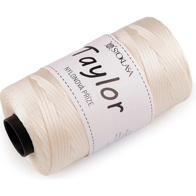 Nylonová pletací příze Taylor 250 g, střední, 1 krémová nejsvět.