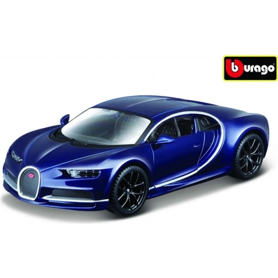 BburagoPlus Bugatti Chiron modrá 1:32