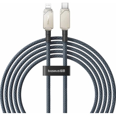 Baseus Aramid Fiber Braiding USB-C to Lightning Cable PD 20W (P10355803221-01) - изключително здрав USB-C към Lightning кабел за Apple устройства с Lightning порт (200 см) (син)