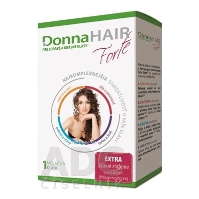 Donna Hair Forte 1mesačná kúra 30 tabliet