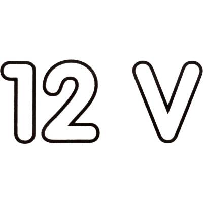 Označení 12V samolepka