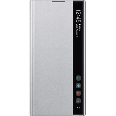 Samsung Clear View Cover EF-ZN975CS - оригинален кейс, през който виждате информация от дисплея за Samsung Galaxy Note 10 Plus (сребрист)